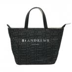 [ прекрасный товар ] цент Andrew юбка сумка чёрный × серый × серебряный общий рисунок внутри карман Logo Golf St ANDREWS