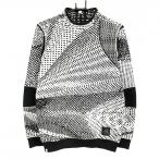  Adidas свитер белый × чёрный общий рисунок кожзаменитель Logo вязаный мужской Golf одежда adidas