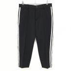 [ очень красивый товар ] Adidas 7 минут длина брюки чёрный × белый боковой 3 линия стрейч мужской 79(M) Golf одежда adidas