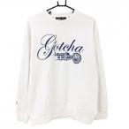  Gotcha Golf футболка белый × голубой Logo принт мужской M Golf одежда GOTCHA GOLF