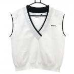  TaylorMade вязаный лучший белый × чёрный V шея женский M Golf одежда 2024 год модели TaylorMade