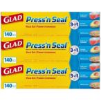 ショッピング個 3個 未開封 コストコ フードラップ GLAD PRESSN SEAL/グラッド プレス＆シール（プレスンシール）30cmX43.4m×3個