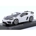 ミニチャンプス 1/43 ポルシェ 718 982 ケイマン GT4 RS 2021 ホワイト 200台限定 Minichamps Porsche Cayman white silver rims