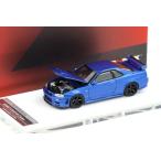 モーターヘリックス 1/64 日産 ニスモ R34 GT-R Z-tune ベイサイドブルー Motorhelix 1:64 Nissan NISMO Bayside Blue