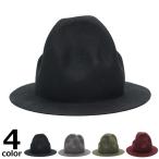 ショッピングハット マウンテンハット メンズ 秋冬 EDHAT エドハット ビッグシルエット ハット ウール フェルト シンプル 無地 日本製 大きいサイズ M-54266501