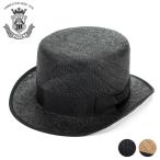 シルクハット 夏 メンズ レディース ストローハット 帽子 黒 ブラック ナチュラル ベージュ EDHAT エドハット フォーマル トップハット 春夏 日本製 16166542