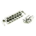 WD MUSIC INTONATABLE COMBO BRIDGE/TAILPIECE CHROME (INCLUDES METRIC STUDS AND INSERTS)