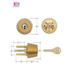 GV(グランドブイ)AD用シリンダー ブロンズ色GCY-405 GCY405(テール刻印33.6)GOAL ゴール☆GCY-405 GV ADシル #80 玄関 ドア 扉 修理 補修 交換 部品 パーツ