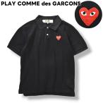 Play Comme des Garcons PLAY COMME des GARCONS Heart Logo олень. . рубашка-поло с коротким рукавом дизайнерский режим L черный мужской 