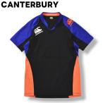  canterbury CANTERBURY короткий рукав сетка рубашка cut and sewn la gran рукав Logo принт L черный x orange x голубой регби мужской 