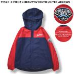  Tokyo Yakult Swallows x красота and Youth United Arrows BEAUTY&YOUTH UNITED ARROWS Baseball Wind жакет M красный x темно-синий мужской 