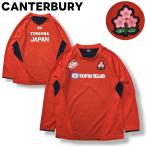  сделано в Японии canterbury CANTERBURY регби Япония представитель длинный рукав p Ractis рубашка la gran рукав Sakura Logos ponsa- принт 3L красный спорт одежда мужской 