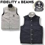 fitelitiFIDELITY x Beams BEAMS двусторонний стеганое полотно лучший с хлопком M серый x темно-синий select casual одежда мужской 