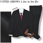  United Arrows UNITED ARROWS A day in the life одиночный 2B черный костюм выставить верх и низ semi формальный весна лето 46 мужской 