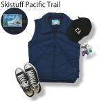 80s Vintage USA производства Pacific Trail Pacific Trail лыжи штат служащих SKISTUFF стеганое полотно с хлопком лучший M соответствует темно-синий уличный мужской 
