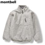  Mont Bell montbellklima плюс CLIMAPLUS половина Zip флис жакет тянуть over 140 серый уличный одежда Kids ребенок одежда!