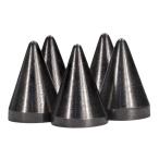 コーンスパイク スタッズ ガンメタ H10mm×φ7mm ブラス レザークラフト ハンドクラフト 革紐細工 とげとげ トゲトゲ