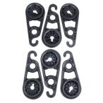 AccuSharp брезент зажим Super Snaps 6 штук входит [ большой / черный ]akyu sharp палатка застежка 