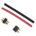 OPTION NO.1 ミニT型コネクター 電動ガン用 1ペア 熱収縮チューブ付き NO-CN34 オプションナンバーワン