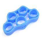 フィンガートレーナー 指プラー シリコン製 トレーニング器具 リハビリ [ ライトブルー ] フィンガートレーニング