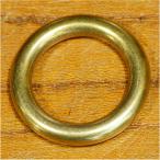 丸カン クラフトパーツ 真鍮 切れ目なし 小サイズ [ 19mm ] 連続丸カン リング レザークラフト 資材 クラフト素材