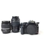 【中古】 Canon キヤノン EOS Kiss Digital X ダブルズームキット KISSDXB-WKIT カメラ デジタル一眼レフ ブラック  T3073730