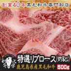 【 9/4.5限定　35％OFF！ 】 鹿児島県産 黒毛和牛 特選 リブロース 切り落とし 500ｇ 訳あり カット厚切 ブロック肉