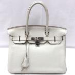 【美品】HERMES/エルメス バーキン30 トリヨンクレマンス パールグレー □O刻印 ハンドバッグ 600070090