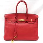 【美品】HERMES／エルメス　バーキン35　トリヨンクレマンス　ルージュカザック　□Q刻印　ハンドバッグ　700020171
