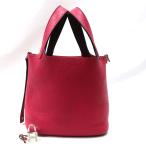【美品】HERMES／エルメス　ピコタンロックエクラPＭ　トリヨンクレマンス　フランボワーズ　Z刻印　ハンドバッグ　700030043