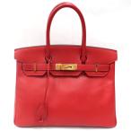 【美品】HERMES/エルメス バーキン30 ヴォーエプソン ルージュカザック C刻印 ハンドバッグ 700040006