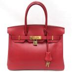 【美品】HERMES/エルメス バーキン30 クシュベル ルージュヴィフ □A刻印 ハンドバッグ 700040099