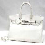 HERMES／エルメス　バーキン35　ヴォーエプソン　 ホワイト　□H刻印　ハンドバッグ　700040192