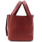 【美品】HERMES/エルメス ピコタンPM トリヨンクレマンス ルージュアッシュ □G刻印 ハンドバッグ 700050157