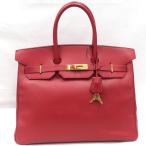 HERMES／エルメス　バーキン35　クシュベル　 ルージュヴィフ　□B刻印　ハンドバッグ　700060050