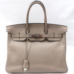 【美品】HERMES／エルメス　バーキン35　トリヨンクレマンス　トゥルティエールグレー　□E刻印　ハンドバッグ　700060282