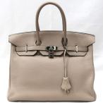 【美品】HERMES／エルメス　バーキン35　トリヨンクレマンス　 トゥルティエールグレー　□K刻印　ハンドバッグ　700090046