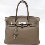 HERMES／エルメス　バーキン30　トリヨンクレマンス　エトゥープ　□I刻印　ハンドバッグ　700100132