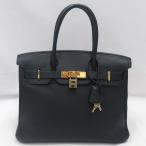【美品】HERMES／エルメス　バーキン30　トゴ　ブラック　□H刻印　ハンドバッグ　700120068