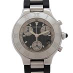 カルティエ Cartier クロノスカフ W10125U2 Cartier Must de Cartier 21  クォーツ 腕時計 メンズ・ユニセックス 黒