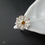 Lotus 蓮の花のリング - citrine silver -