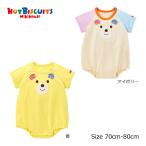  Miki House hot screw ketsu beans kun . face Don short sleeves body shirt rompers (70cm*80cm)