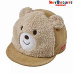 ●30％OFFセール●ミキハウス　ホットビスケッツ　mikihouse　キャップ〈SS-M（46cm-52cm）〉くま　顔ドン　帽子