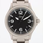 美品 ジン 556 ・5861 SS AT 黒文字盤   メンズ 時計　ギャラ付き【中古】3844