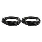 (2) CHAUVET LIGHTING 50 FT 3 Pin Male to Female DMX Connector Cables - DMX3P50FT
