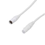 Audio 2000s E80125 XLR мужской - XLR женский 25 футов белый цвет микрофонный кабель 