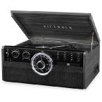 Victrola Mid Century 6-in-1 Bluetooth Record Player & Multimedia Center with Built-in Speakers - 3-Speed Turntable, CD & Cassette Player, AM/FM Radi