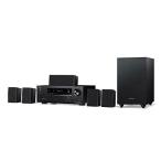 Onkyo HT-S3910 Home Audio Theater Receiver and Speaker Package, Front/Center Speaker, 4 Surround Speakers, Subwoofer and Receiver, 4K Ultra HD (2019 M