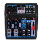 Professional Wireless DJ Audio Mixer - 6-Channel Bluetooth Compatible DJ Controller Sound Mixer w/ DSP Effects, USB Audio Interface, Dual RCA In, XLR/