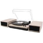 Record Player LP&No.1 Record Player with External Speakers, 3 Speed Vintage Belt-Drive Vinyl Turntable with Bluetooth Playback & Auto-Stop (Pink)